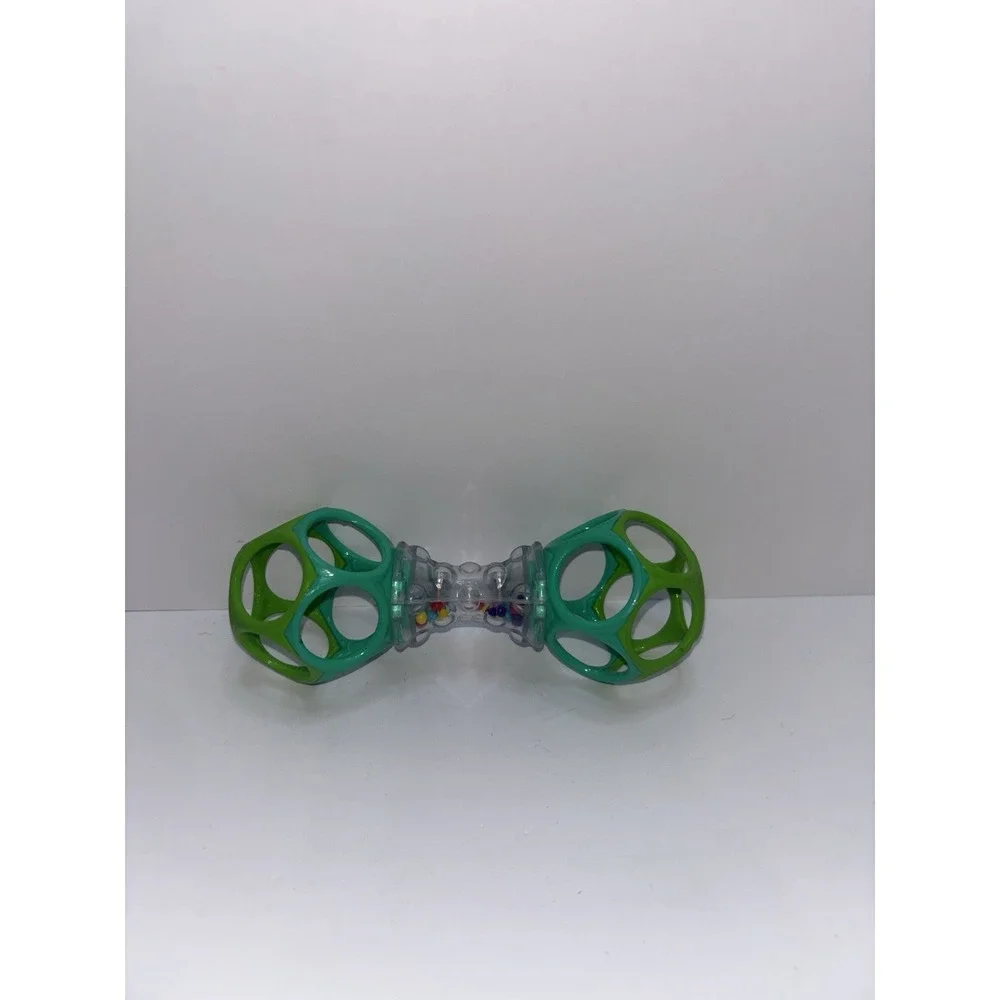 Set of 2 Bright Starts Oball Shaker Rattle Toys Ages Newborn Plus Teether Fun